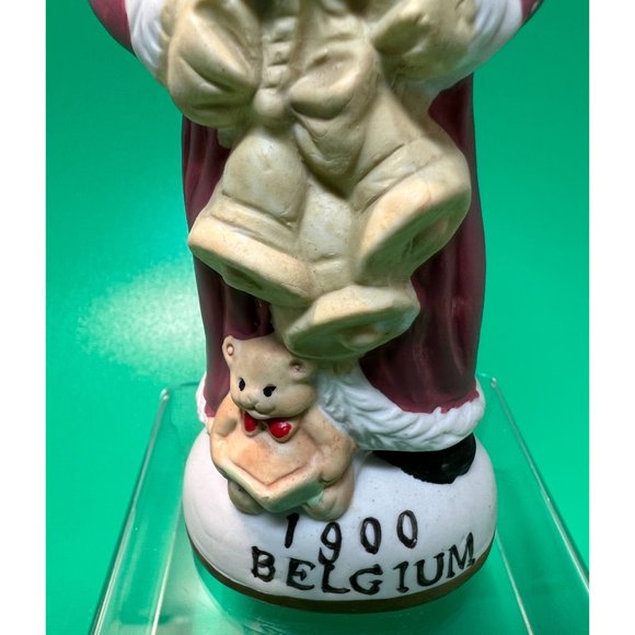 Around the World Porcelain Belgium Santa 1900 Heilig Meyers 5" Hand Painted - Picture 2 of 6